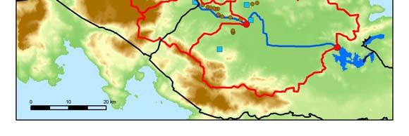 Γεωτρήσεις άνω ρου Γεωτρήσεις ΕΥ ΑΠ Γεωτρήσεις µέσου ρου Γεωτρήσεις κάτω ρου Αρδευτική εκτροπή Έξοδος λεκάνης Αρδευτικά κανάλια Κωπαίδας Γεωτρήσεις Γεωτρήσεις Κωπαίδας Ακοντίου Υδραγωγείο Υλίκης