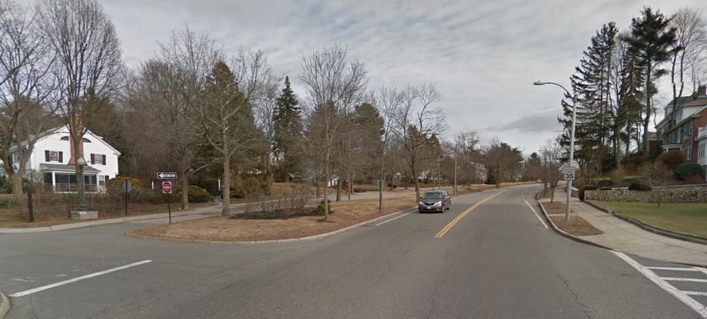 Rt30/Comm Ave (left side carriage road) After Johnny Kelley Statue Go through