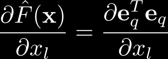 Jacobian calculation The terms in this