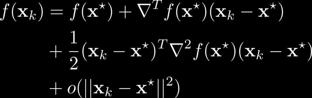 συνάρτηση f(x) γύρω από το σημείο x* (ελάχιστο) και