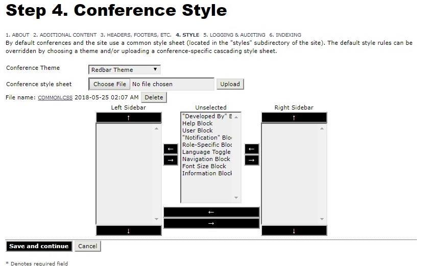O conference manager δεκηνπξγεί έλα ή πεξηζζόηεξα πξνγξακκαηηζκέλα ζπλέδξηα (scheduled conferences). Μελνύ : Scheduled Conferences / Create a Scheduled Conference.
