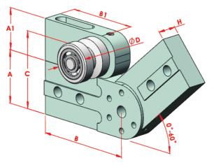parts 45x45 Miniatur conveyor shaft plate 45x45 Roller pin &