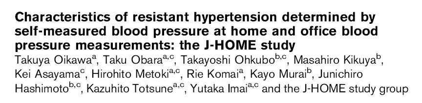 528 hypertensive patients on 3+ antihypertensive drugs Resistant hypertension is