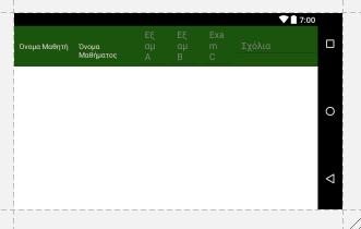 android:layout_marginleft="10dp" android:textcolor="@color/chalk" android:layout_weight="1" android:hint="exam C"/> 49 50 51 52 53 54 55 56 57 58 59 60 61 62 63 <EditText