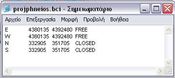 Το µοντέλο FLO-2D οργανώνει την πληροφορία αυτή µέσω ενός κανάβου που δηµιουργείται εσωτερικά, αφού οριστεί το µέγεθος του κελιού.