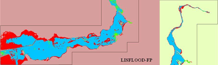 Εφαρµογή Μοντέλων στη Λεκάνη Πηνειού Τα αποτελέσµατα δίνουν σηµαντική διαφοροποίηση στην απαιτούµενη παροχή για την κάλυψη της έκτασης της πραγµατικής πληµµύρας όπως αποτυπώθηκε από τον δορυφόρο την