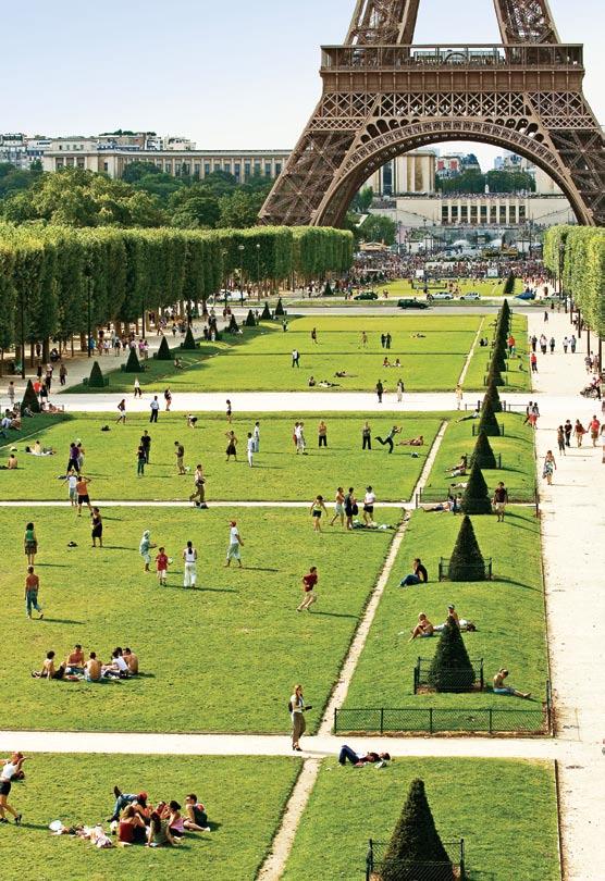 along the Seine.