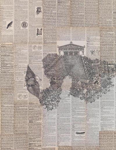 Convinced he can win more awards, he is preparing to show his work, whose foundation is aged yellowed books, in Rome, Cologne and Dubai.