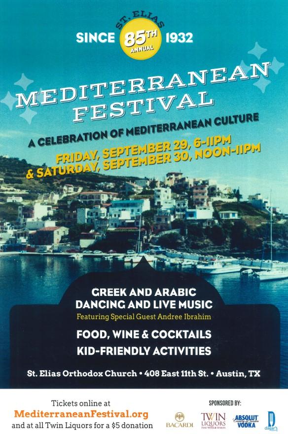 WEEKLY SERVICES Sunday, September 24, 2017 Services for this Week : Saturday, September 30 - NO Vespers Join us at the NEW ONLINE PAYMENT COMPANY Mediterranean Festival Saturday, September 30 The