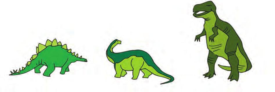 44 Οι δεινόσαυροι Προβλήματα 1 Στεγόσαυρος 1.398 κιλά Βροντόσαυρος 1.147 κιλά Τυραννόσαυρος 1.