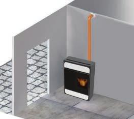 Bild AirTight C STUFE A PELLET STAGNE compatte, 30 cm di profondità ESTUFAS DE PELLET ESTANCA profundidad reducida (cm 30) SALAMANDRAS A PELLETS ESTANQUE profundidade reduzida (30 cm) Η νέα