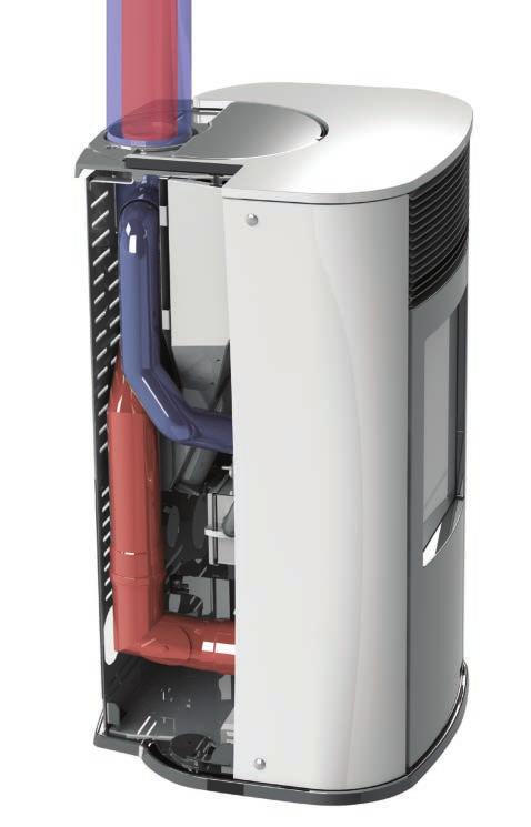 Mya Air Tight C con uscita coassiale superiore O design encontra a tecnologia: nasce Mya Air Tight com saída coaxial με ομοαξονική έξοδο καπνού Installazione con tubo coassiale Instalación con tubo