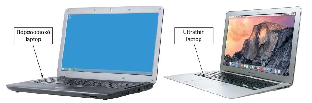 Κινητοί και Επιτραπέζιοι Υπολογιστές Ο φορητός υπολογιστής (laptop), επίσης λέγεται και notebook, είναι ένας