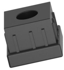Available in various heights and threads upon request. Material: Polypropylene.