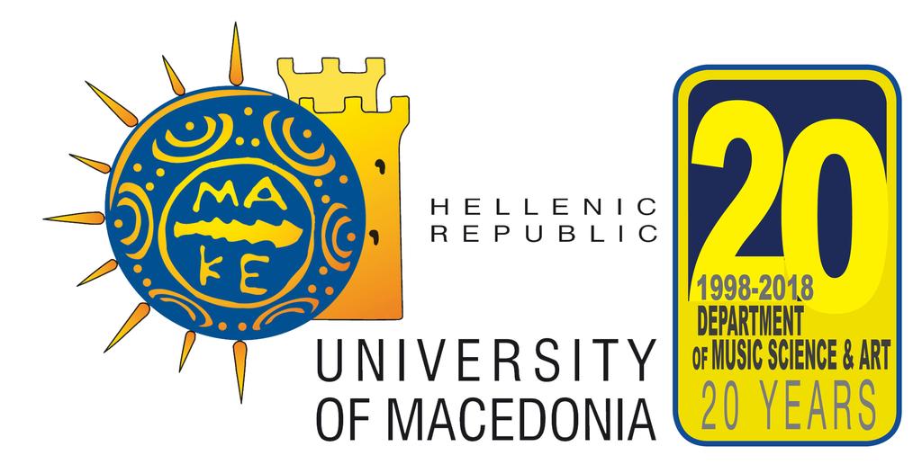 Aristotle University of Thessaloniki University of Macedonia Faculty of Fine Arts School of Social Sciences, Humanities and Arts