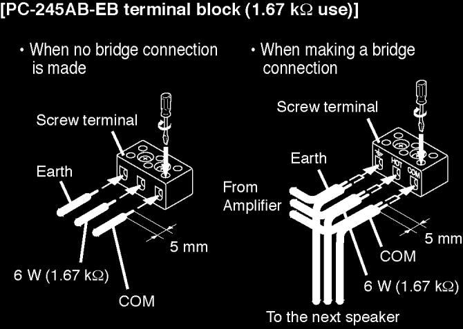 Step 4. Insert one of the speaker springs into the receptacle of the firedome. Step 5. Make wiring.