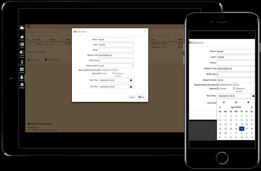 Access control system www.topkodas.