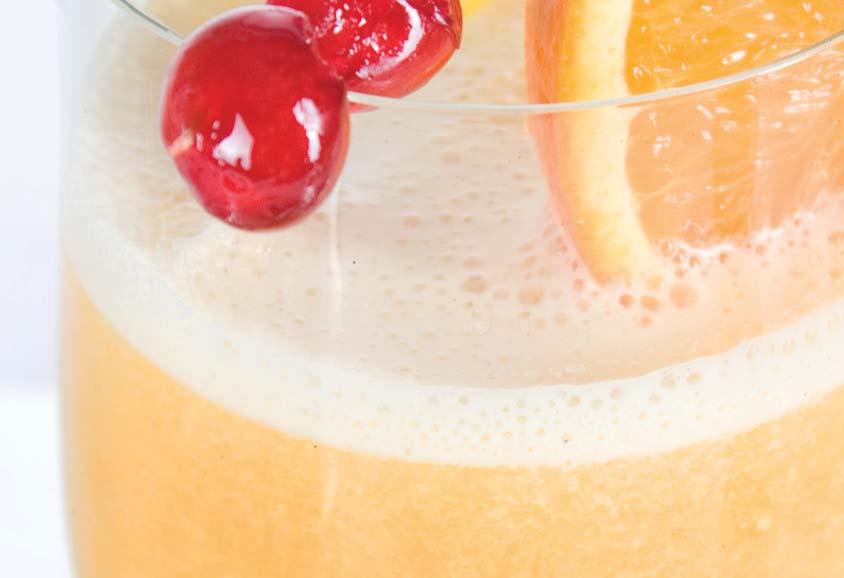 Orangen-Getränk Orangen-Getränk Zutaten: 500 ml Orangensaft 2-4 EL Zitronensaft 300 g Aprikosen aus der Dose 15-20 Eiswürfel, zerstoßen 4 TL Zucker oder Honig Zubereitung: Geben Sie den Saft, die