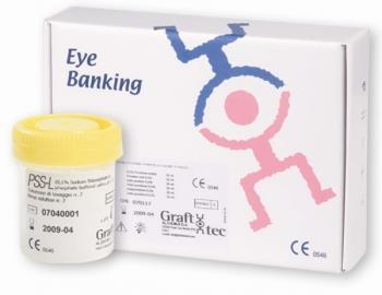 GRS 003-00 CLATIRE GLOB OCULAR SI CORNEE PSS-L este o solutie salina tampon pentru clatirea globului ocular inainte de prelevarea corneei si pentru clatirea corneei in timpul evaluarii cutrypan Blue.