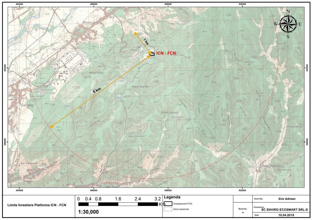 Figura 1-5 Limitele zonelor forestiere 1.3. Activitati desfasurate in cadrul obiectivului, procese tehnologice.