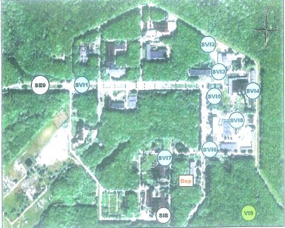 Figura 3-6 Localizarea punctelor de monitorizare pentru investigatii suplimentare-sol, vegetatie,