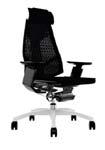 , Fiesta, Mesh Comfort Plastic Certificari Genidia Genidia Smart Scaun ergonomic, mecanism acționat pe cablu, șezut și spătar plasă, cadru spătar si șezut negru, spătar reglabil pe înălțime