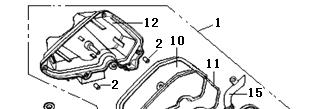 MUFFLER ASSY. 1 47100B030007 MUFFLER ASSY. 1 2 47200B030007 MUFFLERCANISTERASSY.