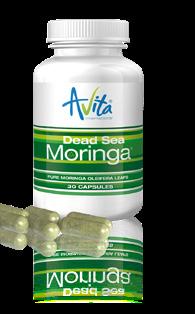 ZLOŽENIE: obsah 1 tobolky 100 % sušina z listov 310 mg Moringa Oleifera Dead Sea Moringa 100 % sušina z listov rastliny Moringa oleifera (moringy olejodarnej) stromu života.
