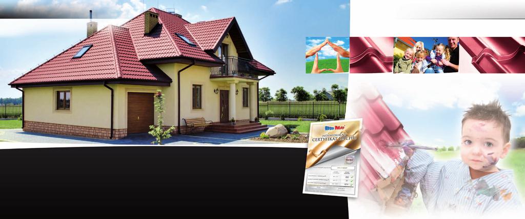 Skardinių čerpių danga Stogas sukuria namus Stogo dengimas blizgios vyšnių spalvos skardinėmis čerpėmis Visapusiškos ir profesionalios konsultacijos kiekviename stogo dengimo etape padeda patenkinti