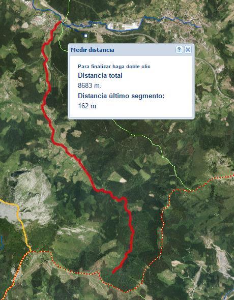 Alabaina, emariak lortzeko beharko den datua ez da Arrazola arroaren azalera totala izango, baizik eta arroaren jaiotzatik salto bakoitzera arte arroak hartzen duen azalera.
