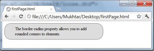 <div>the border-radius property allows you to add rounded corners to elements.