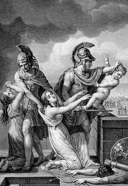 ταύτην δ αὖθις εἶπε ὁ κορυθαίολος Ἕκτωρ «πάντα δὴ τάδε ἐµοὶ µέλει, γύναι ἀλλὰ µάλα αἰδοῦµαι Τρῶας καὶ Τρῳάδας ἑλκεσιπέπλους, φεύγων πόλεµον ὣς κακός αἰεὶ γὰρ ἐσθλός εἰµι καὶ µετὰ πρώτοις Τρῶσι