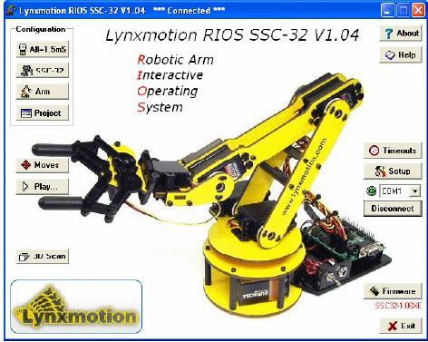 Probleme de rezolvat: 1. Daţi comenzi simple din mediul de lucru LynxTerm. Consultaţi documentaţia din manualul SSC-32 pus la dispoziţie. 2. Familiarizaţi-vă cu mediul de control RIOS-SSC32. 3.