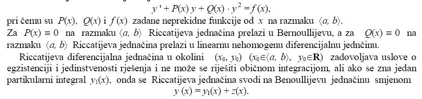 8. Osove diferecijale jedačie prvog reda riješee po izvodu (sa separiraim/ razdvojeim promjeljivim, homogee, lieare, Beroullijeva, Riccatijeva, egzakta/totalog diferecijala).varijacija kostati.