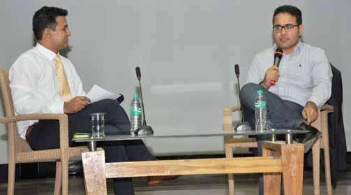 11 Awards Awardees Awards and Recognitions 2016-17 This on-stage conversation was moderated by Mr Vishesh Sahai - Staff Editor of the Review.