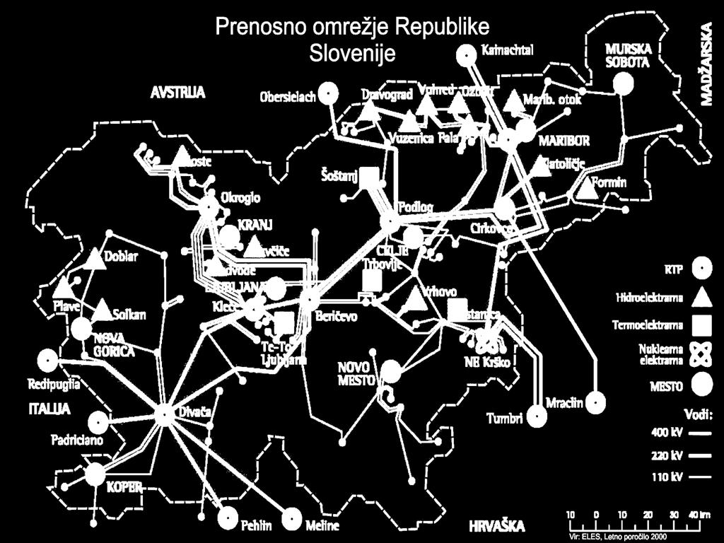 Priprava vhodnih podatkov ELES nam je posredoval podatke o preteklem obratovanju elektroenergetskega omrežja Slovenije.