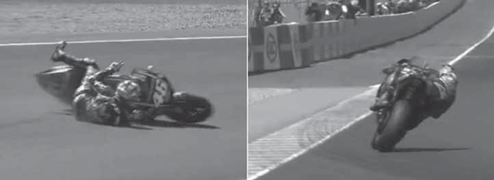 6 xhiro nga fundi është Rossi që parakalon Zarco dhe merr vendin e dytë, ndërsa në krye ndodhet i pashqetësuar Vinales, që krijon një avantazh sigurie karshi rivalëve Një gabim i pafalshëm i