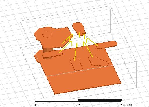 EMC simulacije prevodne emisije integriranega vezja 3D simulacijski model bondirnih žic