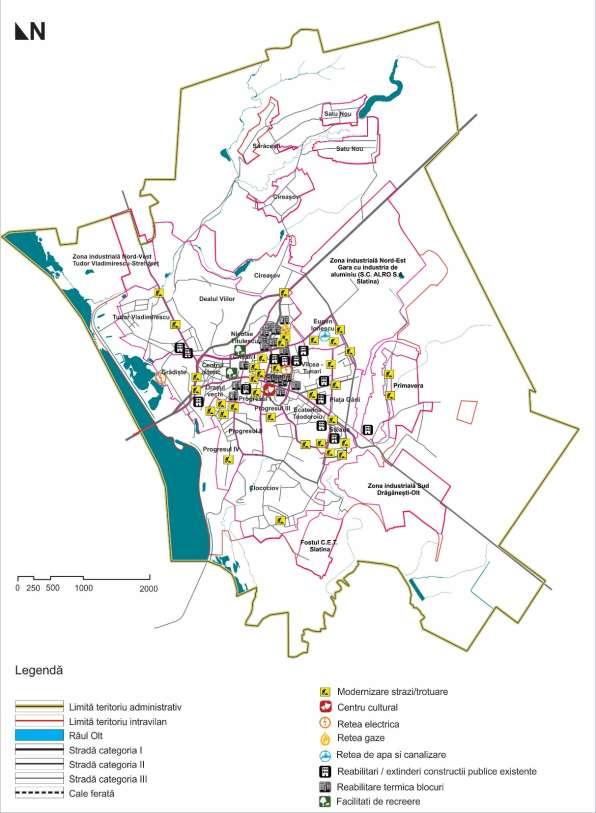 Figură 37 Localizarea proiectelor finanţate din fonduri locale, ȋn perioada 2009-2010 i Sursă: prelucrare