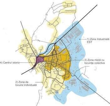 Profilul spaţial și funcţional Analiza profilului spaţial şi funcţional are scopul de a evidenţia principalele zone funcţionale ale orașului, modul de relaţionare a acestora şi evoluţia lor recentă.