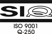 1.5 Sistem vodenja kakovosti ISO 9001 in»metoda 20 ključev«za proizvajanje čim bolj kakovostnejših izdelkov ima podjetje od leta 1999 certifikat ISO 9001:2000.