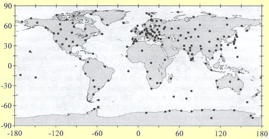 V celosvetovej sieti geomagnetických obs.