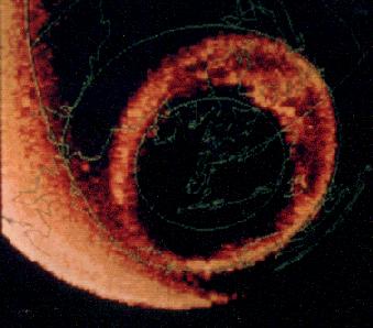 Zeme Modrá aurora v atmosfére Jupitera