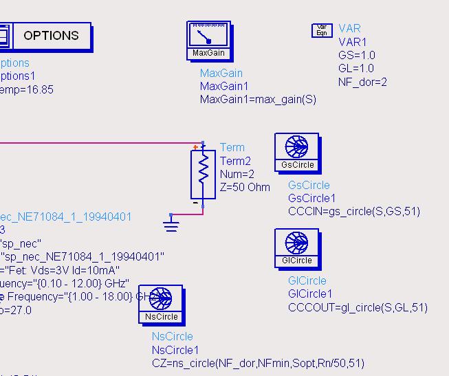 cei db rețelei de adaptare de la intrare. Totuşi, zgomotul depinde strict de rețeaua de adaptare de la intrare, şi există posibilitatea ca obținerea unui zgomot mai mic să necesite "sacrificarea" G.