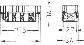 * ontactos con tornillo ** ontacto comprimido macizo -- 26,0 23,5 SM-/P* SM-/** SM-** * ontactos con tornillo **