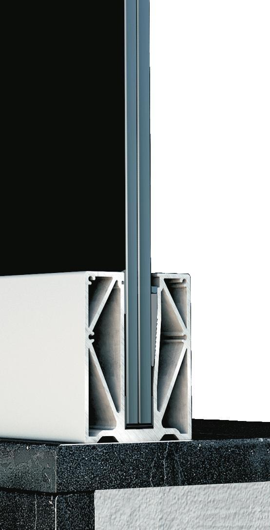 Σύστημα για επιδαπέδια τοποθέτηση On - floor system Typology Characteristics On-floor or in-floor mounting Continuous profile for glass constructions with height up to 1.