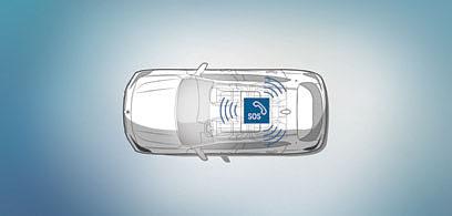 Ο εξοπλισμός ασφαλείας Driving Assistant υποστηρίζει τον οδηγό σε διάφορες επικίνδυνες καταστάσεις οδήγησης 2 και φρενάρει αυτόματα σε περίπτωση ανάγκης.