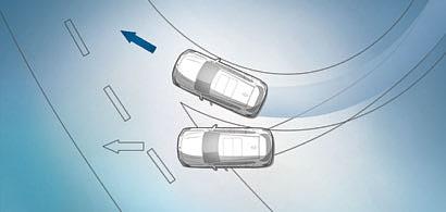 2, 3 Το βασισμένο σε κάμερες Cruise Control με λειτουργία Stop&Go διατηρεί σταθερή την επιθυμητή ταχύτητα κίνησης σε ένα εύρος τιμών από 0 έως 40 km/h και προσαρμόζει αυτόματα την κατάλληλη απόσταση
