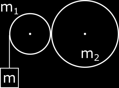 Izračunaj koliko uklonskih maksimumov izhaja iz nasprotne strani ploščice? Lomni količnik stekla je n2 = 1.5, valovna dolžina vpadle svetlobe je 600 nm. 3. Dva valja z masama m1= 6.