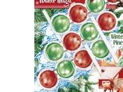 Bref guličky čistia WC misu nepretržite, od prvého do posledného spláchnutia. Edícia Bref Power Aktiv Winter Magic je dostupná za 4,59 za trio pack. Zdroj: Henkel.
